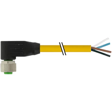 Murrelektronik M12 male 0 Degree / M12 male 0 Degree shielded Ethernet, TPE 2x2x22AWG SF/UTP CAT5 7700-12341-1500100